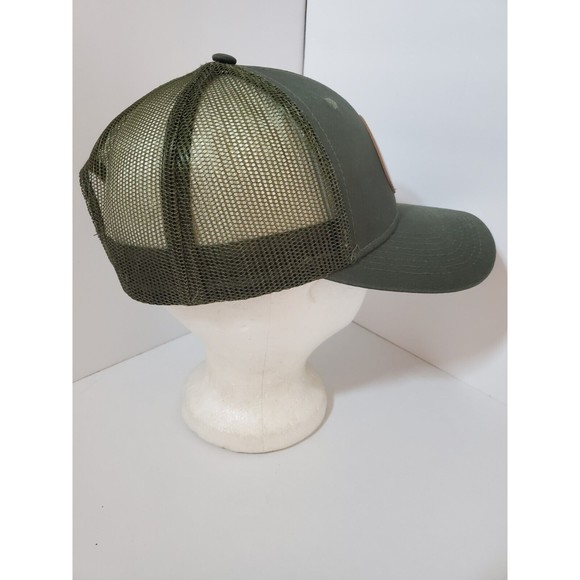 Lucky Duck Premium Decoys Mesh Back Leather Patch Trucker Hat - Picture 6 of 9